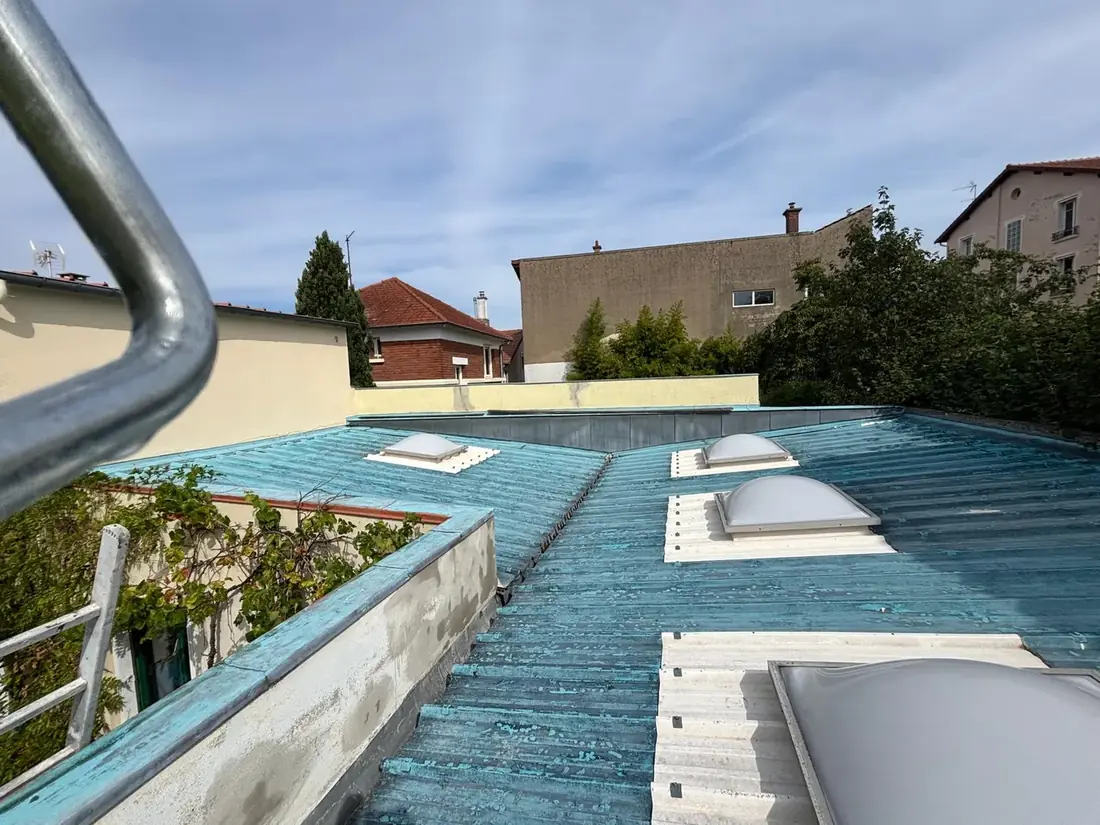Étanchéité de toit-terrasse avec fenêtres de toit dans l'Indre